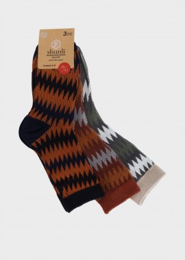 gsecret - Γυναικεία κάλτσα all print.Συσκευασία 3pack. MULTI COLOUR